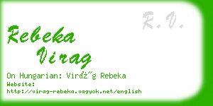 rebeka virag business card